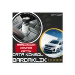 Toprak Shop Opel Combo Uyumlu Orta Konsol Çapraz Bardaklık 2019-2025 Modellerle Uyumlu