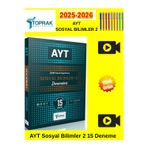 Toprak Yayıncılık 2026 Ayt Sosyal Bilimler 2 Denemesi 15 Li Ösym Tarzı + Android Dokunmatik Kalem