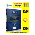 Toprak Yayıncılık 2026 Tyt Fizik 32 Li Deneme Kitabı Sınav Hazırlık + Android Dokunmatik Kalem