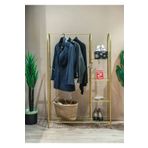 toprakhome Elit 5 Gold Metal Ayakkabılık ve Elbise Askılığı Metal Portmanto 5 Raflı Konfeksiyon Askılığı