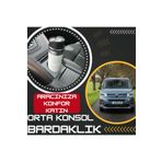Toprakshop Citroen Berlingo Uyumlu Orta Konsol Çapraz Bardaklık 2019-2024 Modellerle Uyumlu