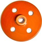 Topraktan Çömlek-Küçük Boy Sırlı Sarma-Dolma Taşı/kapağı-18 cm