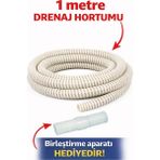 Topraq Şeffaf Klima Su Tahliye Hortumu 5/8 - 1 Metre – Spiral Yapı, Dayanıklı & Esnek