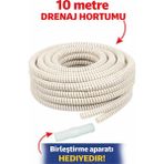 Topraq Şeffaf Klima Su Tahliye Hortumu 5/8 - 10 Metre – Spiral Yapı, Dayanıklı & Esnek