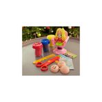 TOPROCKSTORE Kuaför Oyun Hamur Seti, Hairdresser Play Dough Set, 4 Renk