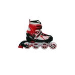 TOPROCKSTORE Paten Ayarlabilir Işıklı Metal Alıştırma Pateni, Unisex, Kırmızı, 34-37 Beden