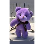TOPROCKSTORE Sevimli Ayıcık Peluş Oyuncak Anahtarlık, 12 CM, Mor, Unisex
