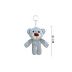 TOPROCKSTORE Sevimli Ayıcıklı Peluş Anahtarlık, 16 cm, Gri, Unisex