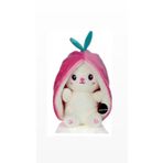 TOPROCKSTORE Sevimli Çilek Tavşan Peluş Oyuncak 35 cm Büyük Boy Hediyelik Uyku Arkadaşı