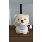 TOPROCKSTORE Sevimli Kıyafetli Ayıcık Peluş Oyuncak Anahtarlık, 15 cm, Bej, Unisex