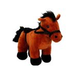 TOPROCKSTORE Sevimli Yeleli At Peluş Oyuncak, 25 cm, Bordo, Unisex