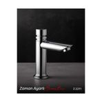 Topsan ZAMAN AYARLI LAVABO BATARYASI (musluk) krom