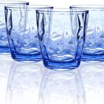 Topsky 10 oz Plastik Su Bardakları | 4'lü Şeffaf Kırılmaz İçecek Bardağı Seti Şeffaf Akrilik Yeniden Kullanılabilir Meyve Suyu Şarap Bardakları Ev Piknik Partisi için, Bulaşık Makinesinde Yıkanabilir,