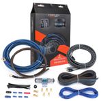TOPSTRONGGEAR 8 Ölçer Komple Amp Kiti Gerçek 8 AWG Amplifikatör Subwoofer Kurulum Kablolama Tel Kurulum Kabloları