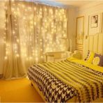 Toptan Bulurum 8 Fonksiyonlu Peri Perde LED Uzaktan Kumandalı Günışığı Perde Peri LED (3 M x 3 M)