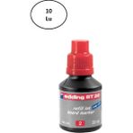 Toptan Bulurum Edding Tahta Kalem Mürekkep 30 ml Kırmızı 10'lu