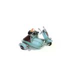 Toptan Bulurum YG-090212Knm-1510A-8018 Dekoratif Metal Scooter Sepetli Vintage Biblo Ev Ofis Hediyelik