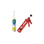 TOPTAN TÜRKİYE Weber Kararmayan, Küflenmeyen Antibakteriyel Banyo Silikonu (şeffaf) 280 Ml + Siliko