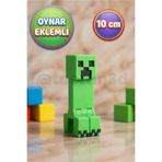 Toptan3D Creeper Hareketli, Oynar Eklemli Minecraft Tarzı Creeper Figür Oyuncak - 10 cm