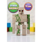 Toptan3D Iron Golem Hareketli, Oynar Eklemli Minecraft Tarzı Demir Golem Figür Oyuncak - 11 cm