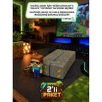 Toptan3D Stres Küpü, Altın Blok Stres Küpü, infinity cube + Gözlüklü Karakter Anahtarlık Hediyeli (Büyük Boy - 8cm) - Renkli
