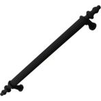 Toptancı Market Kumru Boy Kulp Mat Siyah 160 mm Dolap Vestiyer 5'li