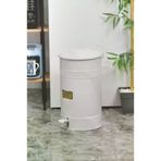 TOPTANFONİ 30 Litre Metal Pedallı Çöp Kovası Beyaz. (İç Kovasi Yoktur.)1062 PRA-12314470-4879