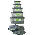 Toptanfoni 5'lı Mikrodalga Fırın Ve Derin Dondurucu Kullanımına Uygun Saklama Kabı 250Ml 500Ml 1Lt 1,7Lt 2,5Lt PRA-11150832-6241
