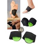 Toptanhane Memory Foam Ortopedik Ark Destek Çorabı Medikal Ayak Boşluğu Destek Pedi Esnek Çift Düz Tabanlık Ön