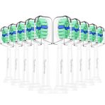 Toptheway Philips Sonicare için Diş Fırçası Yedek Başlıkları: Phillips Elektrikli Fırça Koruyuculu 10'lu Paket Sonik Yedek Fırça ProtectiveClean DiamondClean C3 C2 C1 G2 W 4100 5100 HX9023 Plaka Kontrolü Geçmeli