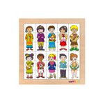 Toptoys CS-7029 Eşleştir Karıştır Çocuklar Ahşap 30 Parça Puzzle