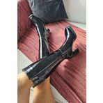 Topukla 036 9156 Siyah Rugan Deri Kadın Çizme