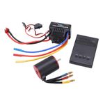 Topyon RC Motor, 3650 3900KV Su Kurtlayıcı Fırçasız Motor 60A ESC ile Fırçasız Motor ve 1/8 1/10 RC otomobil, Yüksek Performanslı Fırçasız Motor ve ESC Combo