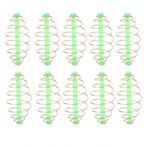 Topyond 10PC Bahar Bobin Inline Yöntemi Besleyici Bobin Inline Metal Yem Atıcı Besleyici Olta takımı (S 20cm / 7.9in)