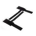 Topyond 2 PARÇA Fitness Bilekliği, Pull Up, Ağırlık Kaldırma, Squat, Dambıl Için Egzersiz Bilekliği Kayışı - Siyah