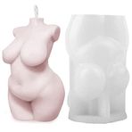 TOPYS İnsan Vücudu Silikon Reçine Kalıp Mum Kalıpları, Seksi Kadın Vücut Mum Çikolata Kalıpları, Kadın Vücut Kıvrımlı Şekil 3D Kalıplar, Çıplak Yağ Kadın Kil Sabun Kalıbı Reçine Kolye Alçı Oyma için