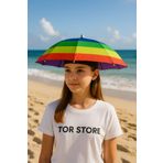 Tor Store Pratik Lastikli Kafa Şemsiyesi Güneşlik Tatil Seyahat Turist Şapkası