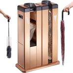 Torbalama Makinesi, Tekerlekli Otomatik Şemsiye Çanta Dispenseri, Otel Ofisleri için Paslanmaz Çelik Islak Şemsiye Sarma Standı, 200 Torba İçerir