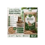 torcat %100 Çam Peleti Kedi Kumu %100 Organik Tozsuz Doğal Çam Kokulu 6mm 10 LT (5kg)