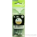 Torex DIN 7505 6x80 mm 6lı Sunta Vidası