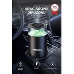 Torima Araç Içi Aroma Difüzörü Hava Nemlendirici Şarjlı Oda ve Araba Kokusu TCF01 Secret Forest