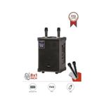 Torima D71 Profesyonel Çift Mikrofonlu Bt Kablosuz Hoparlör Bass Ses Kutusu Speaker kahverengi