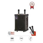 Torima D71 Profesyonel Çift Mikrofonlu Bt Kablosuz Hoparlör Bass Ses Kutusu Speaker