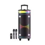 Torima Dr-8816 Siyah Çift Mikrofonlu RGB Ledli Taşınabilir Bluetooth Hoparlör