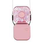 Torima F-05 Mini Fan Tutmalı Şarjlı 3 Kademeli Vantilatör Klima Soğutucu Fan Pembe