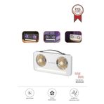Torima F-23 Beyaz Led Mini Çift Fanlı Vantilatör