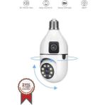 Torima Güvenlik Kamerası Gece Görüşlü 360 Derece Dönebilen Wifi Ampül Smart Ip Kamera CMR13 Beyaz