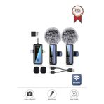 Torima H68 Type-C + Lightning + Aux 2li 3in1 Kablosuz Yaka Mikrofonu
