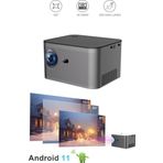 Torima HY350 Gri Taşınabilir Sinema Projektörü 4K 1080P Ev Sineması Bluetooth Android Akıllı Projeksiyon Wifi