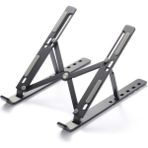 Torima Jx-18 Laptop Stand MacBook Notebook Katlanabilir Taşınabilir Metal Standı Siyah - Gri